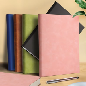 Carnet d'exercices A4 ligné épaissi en similicuir pour préparation aux examens, carnet <span class=keywords><strong>de</strong></span> notes Cornell, agenda d'étude, cadeau en papier et tissu - Product Image 2