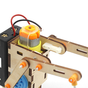 Kit de robot de esquí de madera para niños, experimento científico, modelo de juguete educativo, edad 7-9 años, control manual, forma de animal - Product Image 4