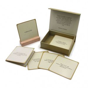 Personal Customization Playing Board Affirmation Motivation Cards With Stand Large-Capacity <b>Box</b> Game Card for Family - Product Image 4