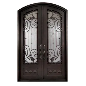 Design moderno della porta del ferro di sicurezza dell'ingresso dell'acciaio inossidabile stabile di alta qualità