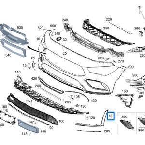 1188855101 o 1188855201 è adatto per il pannello di rivestimento del paraurti anteriore di Benz <span class=keywords><strong>GLA</strong></span> H247 - Product Image 4