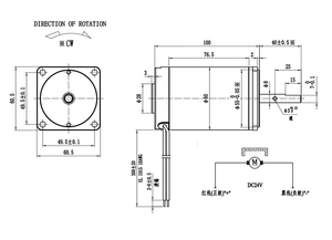 <span class=keywords><strong>Motor</strong></span> <span class=keywords><strong>DC</strong></span> Miniatura de Alta Velocidade de 80W Personalizado de Fábrica (10.000 RPM) para Cadeiras de Massagem - Product Image 4