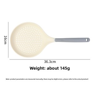 Écumoire large à fentes en silicone, louche passoire araignée pour la cuisson, l'égouttage, la friture des pâtes, ustensile de cuisine antiadhésif - Product Image 5