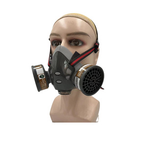 Anshuangli <span class=keywords><strong>308P</strong></span> Silikon KN95 Dual Canis ter Gasmaske Gesichts schutz für chemische Sprüh lackierung Pestizide und Ölfarbe Geruch - Product Image 5