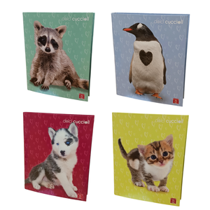 PIGNA - Carpeta de Anillas con Diseño de Cachorros, 4 cm de Grosor, 27x32 cm, Surtido - Product Image 1