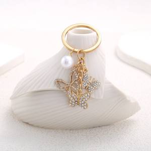 Set di portachiavi in metallo farfalla colorata per coppie e migliori amici - Product Image 4