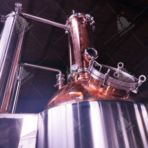 معدات تقطير راكي 500 لتر، جهاز تقطير الويسكي بالتسخين الكهربائي، وعاء نحاسي لتقطير الجن مع صندوق تروس ومحرك - Product Image 3