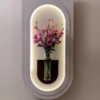 Peintures décoratives 3D en grès de luxe avec éclairage LED, plantes hydroponiques DIY, art mural haut de gamme pour la maison, l'hôtel, le bureau