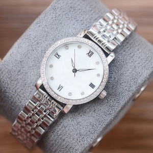 Elegant Rose Gold <strong>Women's</strong> <strong>Watch</strong> Diamond Bezel Stainless Steel Quartz Wristwatch for Gift <strong>Sets</strong> - Product Image 3