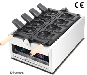 Máquina para Hacer Waffles Comercial de Acero Inoxidable con Cono Taiyaki de Hello Kitty para Uso en Hoteles, Colorida y Divertida, 4 Piezas - Product Image 2