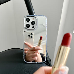 Funda Protectora para Teléfono con Espejo Plateado de Lujo para Mujeres y Niñas, Resistente a Golpes, para <span class=keywords><strong>iPhone</strong></span> 7 8 Plus XS <span class=keywords><strong>XR</strong></span> 11 12 13 14 Pro Max - Product Image 6