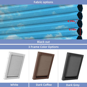 Stores cellulaires à motif manuel ZSTARR, stores en nid d'abeille sans cordon, stores occultants en tissu pour fenêtre <span class=keywords><strong>de</strong></span> <span class=keywords><strong>toit</strong></span> inclinée - Product Image 4