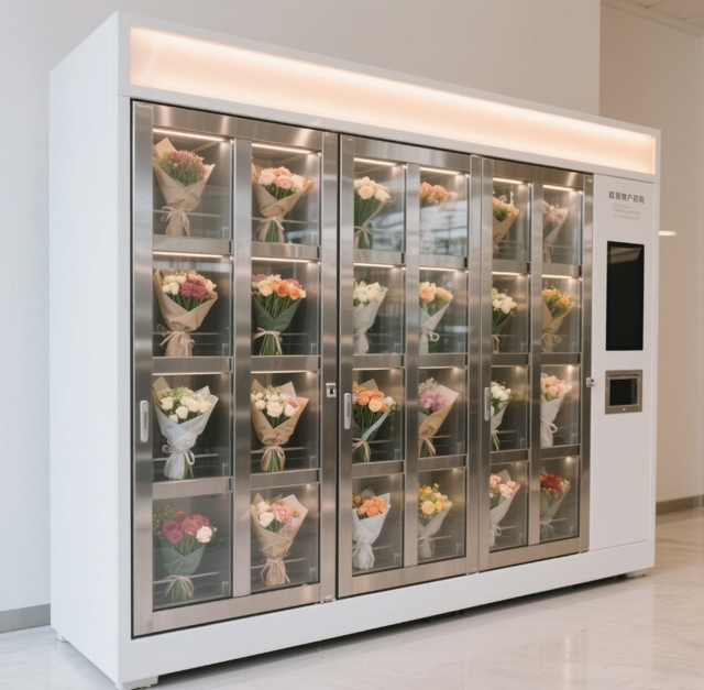 OEM Vending Machine Supplier Smart Flower Vending Machine With Temperature Control and Touch Screen