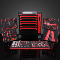 Ensemble complet d'outils à main en acier au carbone de 252 pièces, avec étui de rangement portable, pour la réparation automobile, les projets de bricolage et les travaux ménagers