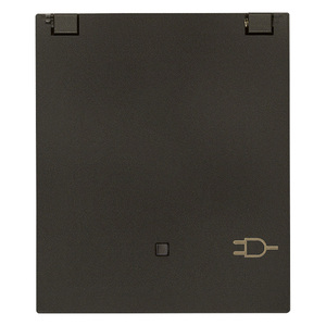 SICURY 2P+T 16A FR ปลั๊กไฟพร้อมฝาครอบสีเทา 6x4.5x5.4 นิ้ว - Product Image 1