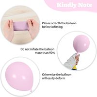 Ensemble de ballons en latex à motif nœud, ballons de fête roses et blancs pour décorations d'anniversaire, de mariage et de photomaton