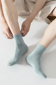 Wholesale Custom Logo Casual Men Knitted Anti-Bacterial <b>Socks</b> Summer Non-slip Cotton Breathable Fashion Sports <b>Sock</b> High Quality - Product Image 2