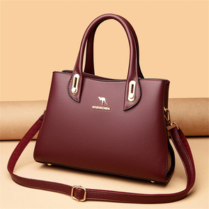 2 Lớp Da Sang Trọng Túi Xách Phụ Nữ Túi Thiết Kế Túi Xách Chất Lượng Cao Lớn Giản Dị Tote Túi Cho Phụ Nữ Vai Túi Mùa Đông - Product Image 2