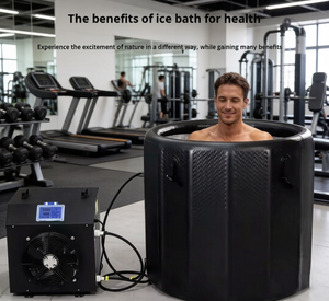 Bain froid portable avec système <span class=keywords><strong>de</strong></span> <span class=keywords><strong>filtration</strong></span> et <span class=keywords><strong>de</strong></span> désinfection à l'ozone pour la récupération et la thérapie des athlètes - Product Image 2