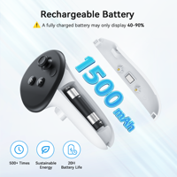 Station de charge rapide AMVR CD2 Quest 3/3S 18W magnétique pour VR avec lumière ambiante RGB et kit de charge pour manettes