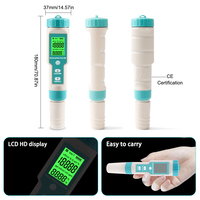 Testeur de salinité 7 en 1 EC/TDS/ORP/S.G/Température/pH-mètre pour la salinité de l'eau de mer, marine, testeur multiparamètres de la teneur en sel