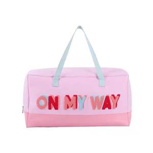 Bolsas Personalizadas al por Mayor, Nueva Bolsa de Viaje Deportiva Impermeable de Gran Capacidad con Monograma, Bolsa de Lona Crema Vacay - Product Image 5