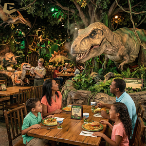 Modelo de Dinosaurio con Temática Jurásica, Decoración Animatrónica de Tiranosaurio Rex de Tamaño Real para Decoración de Restaurantes con Temática de <span class=keywords><strong>Jungla</strong></span> - Product Image 1