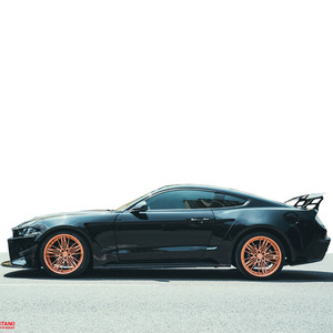 Bộ Phụ Kiện Thân Xe Rộng Cho Ford <span class=keywords><strong>Mustang</strong></span> 2018 CMST Phong Cách Flare Carbon Fiber Front Lip Rear Diffuser Side Váy Bonnet Hood Trunk Spoiler - Product Image 3