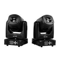 LEAHUA Mini Moving Head Projecteur de Scène 150W LED Spot Gobo pour Discothèque Studio Mariage Fête DJ