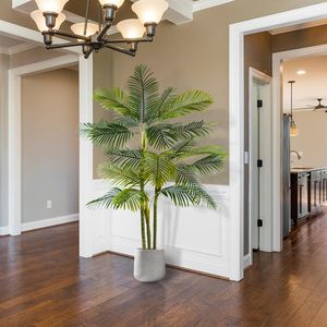 Plante artificielle de palmier Areca en soie, décoration intérieure pour la maison/le bureau, aspect naturel, Bossion - Product Image 3