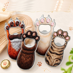 Nuovo Apribottiglie Magnetico 3D a Forma di Zampa di Gatto in Stile Cartone Animato, in Lega di Zinco - Product Image 3