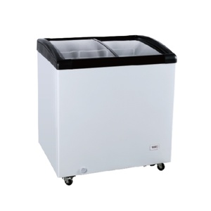 165l Ice Frozen Showcase Glass Sliding Door Chest <b>Freezer</b> Ddc-165x Frozen Showcase - Product Image 1