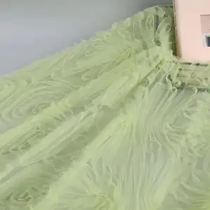 2024 Hochwertige 3D-Blumenträgerie Spitzen-Tülle-Band geeignet für alle Arten von Kleidungsstücken Stoffe Support individuell