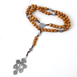 Braccialetti alla Moda con Perline, Ciondolo a Croce con Perle di Preghiera, Tema di Perdono e Pardonamento, Gioielli del Riscatto - Product Image 2