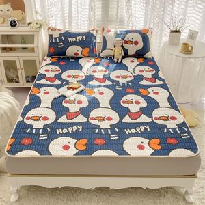 Colchón de látex de tres piezas con estampado de Mahjong para niños, funda de colchón de seda helada para uso doméstico, 300 hilos, venta al por mayor - Product Image 4