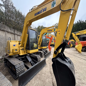 Miniexcavadora Komatsu PC60 Usada de 6 Toneladas, Equipo Original Japonés, Caja de Cambios, Bomba, Rodamiento, Cucharón de 0.28m, Potencia de 40kw - Product Image 1