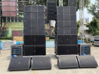 Sistema de Sonido Profesional para Exteriores T.I Pro Audio Best Sound LA-212 de 2000W RMS, Altavoz Line Array de Tres Vías con Doble Woofer de 12 Pulgadas