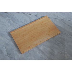 Bamboo Folding Table 60x35.5x25 Cm Portable Outdoor Camping Rectangular Iron Frame - Product Image 5