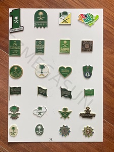 Arabia Saudita Omán Qatar Bahrein Kuwait Teléfono móvil Etiqueta Insignia Pin de metal Broches Pins - Product Image 3
