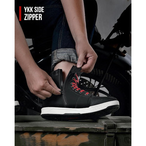Scarpe da Moto BORLENI per Uomo - Stivali Protettivi a Caviglia e Metà Polpaccio per Strada e Motocross - Product Image 2