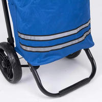 Chariot de courses pliable et portable en aluminium avec roues pour supermarché et bagages – Vente en gros