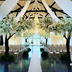 Alberi di Fiori Artificiali di Glicine Bianco Pendente per Decorazioni di Bar e Matrimoni - Product Image 2