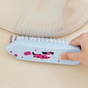 Cartoon Brush Triangular Floor Cleaning Brushes Multi Functional Triangular <b>Gap</b> Floor Corner Crevice Brush - Product Image 1