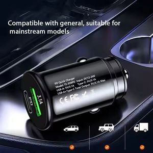 Usb Mini Car Phone Charger 3.1a Fast Charging Pd Usb c Car Charger A+c Dual Port Car Charger Adapter - Product Image 4