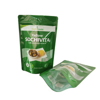 Sacs d'emballage personnalisés en papier kraft biodégradable et recyclable avec fermeture éclair pour fruits secs et aliments