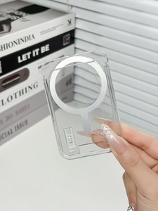 Porte-cartes magnétique transparent robuste pour iPhone 16 17 18 Pro Max, étui coulissant transparent avec fente pour cartes, cadeau promotionnel - Product Image 2