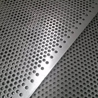 Tôle métallique perforée sur mesure en acier galvanisé/inoxydable série 300 ASTM, plaque perforée à trous ronds pour la décoration et la ventilation