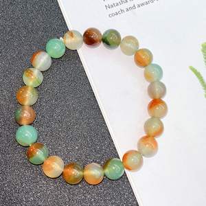 Pulsera de Cristal de Ágata Pavo Real de Piedra Natural 2026 para Reiki, para Eventos de Puestos Callejeros, Suministro de Regalos, Pulsera de Círculo Único - Product Image 6