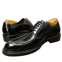 Chaussures Oxford formelles à lacets pour hommes, en cuir véritable, faites à la main, printemps, été, automne, best-seller 2026
