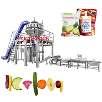 Machine d'emballage, de scellage et de remplissage automatique Focuspack pour salades de fruits et légumes, aliments surgelés en sachets/sacs en plastique (304)